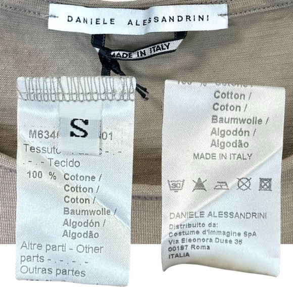 Daniele Alessandrini - NWT Men’s Short-Sleeve T-Shirt, Camo, Cotton - Tan Small - Picture 12 of 12
